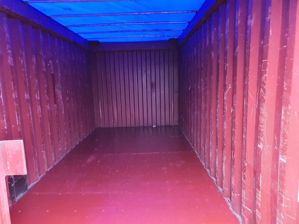 inside open top container