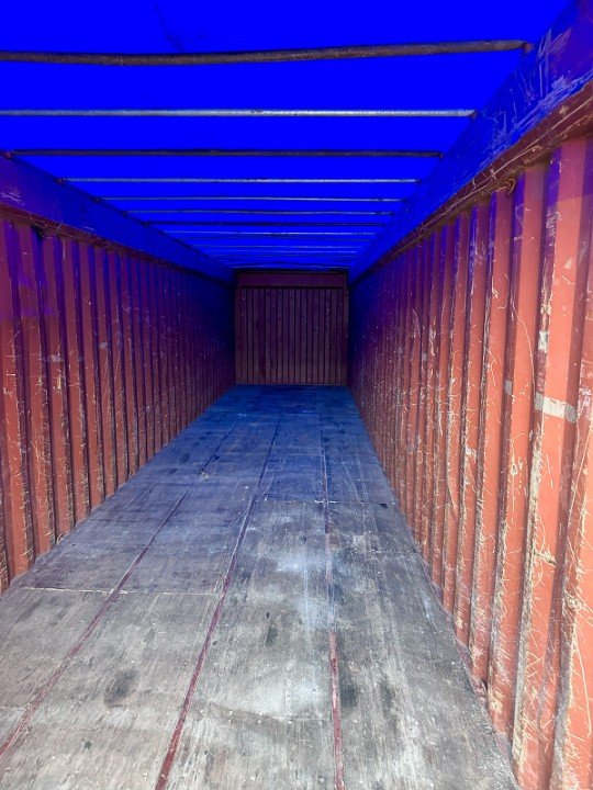 inside open top container